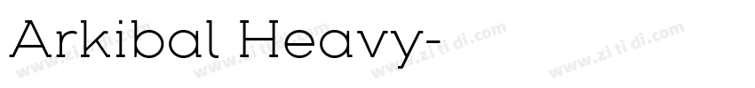 Arkibal Heavy字体转换
